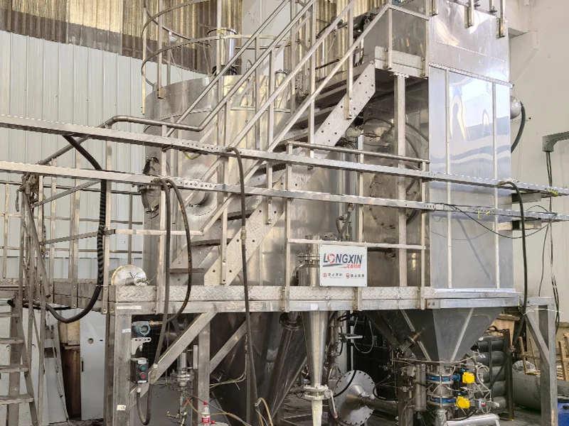 BLPG-25 closed-loop spray drying system with elevated access platform and staircase
