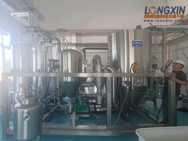 BLPG-10 closed-loop spray drying equipment installed in a process room
