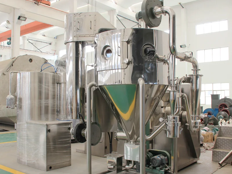 LPG-Y laboratory spray dryer with wall cooling and air sweep for extract drying